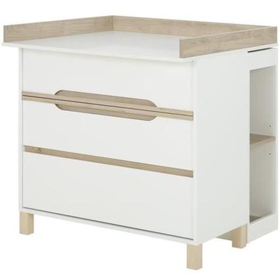 Commode à langer petite bibliothèque blanche Céleste - Fabrication Française - Galipette 46 cm Blanc