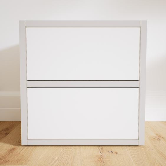 Commode - Blanc, pièce de caractère, sophistiquée, avec tiroir Blanc - 41 x 40 x 34 cm, personnalisable
