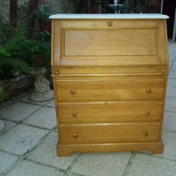 Commode Secretaire En Pin Massif