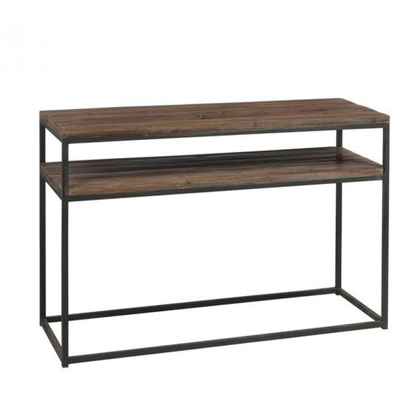 Console BAPITA en bois marron / métal noir