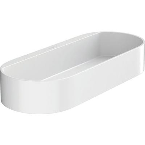 Corbeille de rangement profondeur 39 mm blanc mat