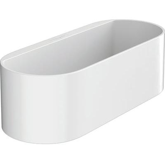 Corbeille de rangement profondeur 71 mm blanc mat