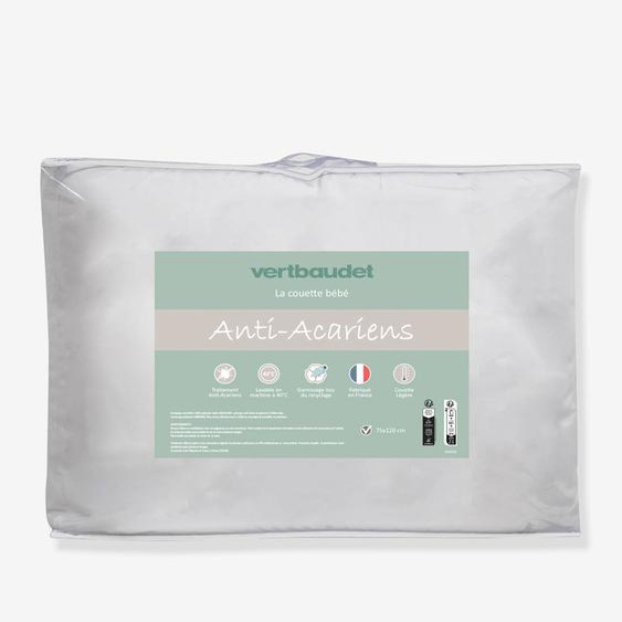 Couette bébé microfibre anti acariens GREENCARE® blanc