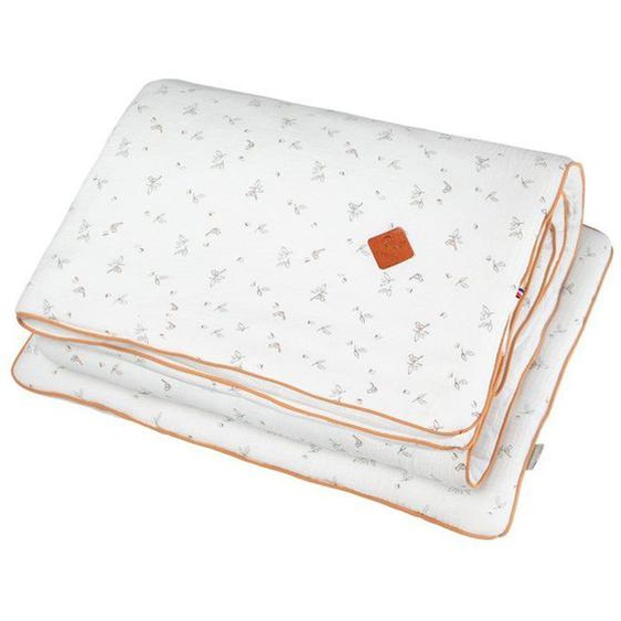 Ensemble De Literie - Sevira Kids - Melody - Couette 140x100 Cm - Oreiller 60x40 Cm - Gaze De Coton Oeko-tex Blanc