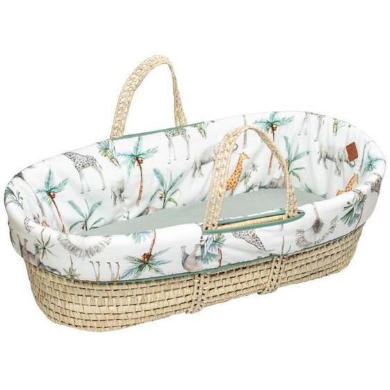 Couffin Bébé Avec Matelas Habillage Et Drap Housse Safari Vert