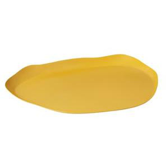 Coupe décorative Mie - jaune olive - 27 x 34 cm