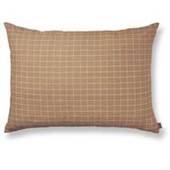 Coussin Brown Cotton - grand - check