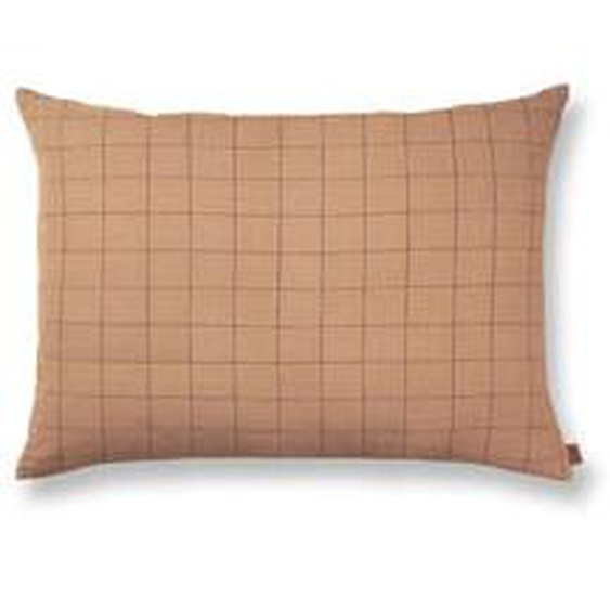 Coussin Brown Cotton - grand - grid