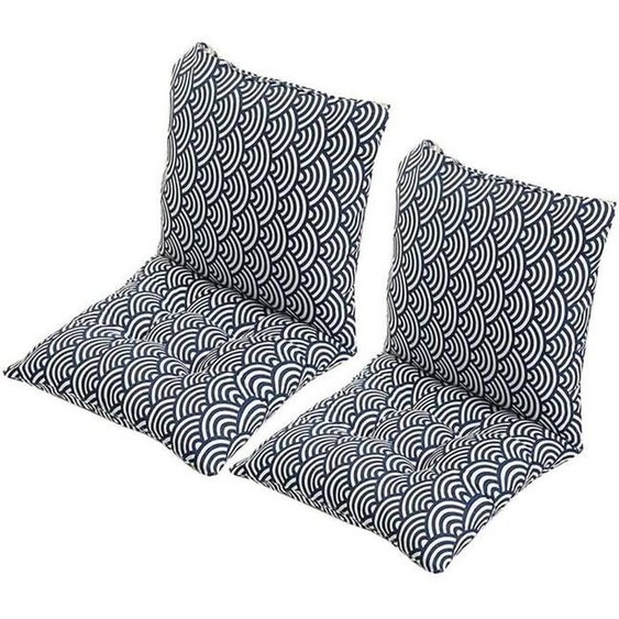 Coussin de Chaise avec Dossier, 40x40cm Coussin de Siège lot de 2 , Doux et Respirant pour Chaises de Cuisine d’Assise de Jardin,D