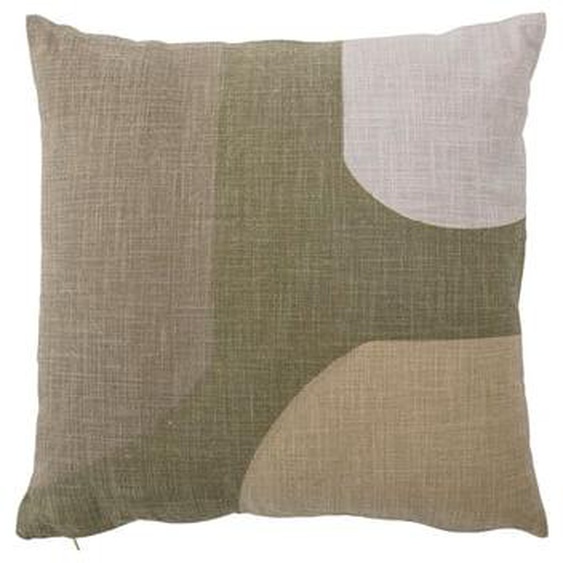 Coussin en coton vert Kuni