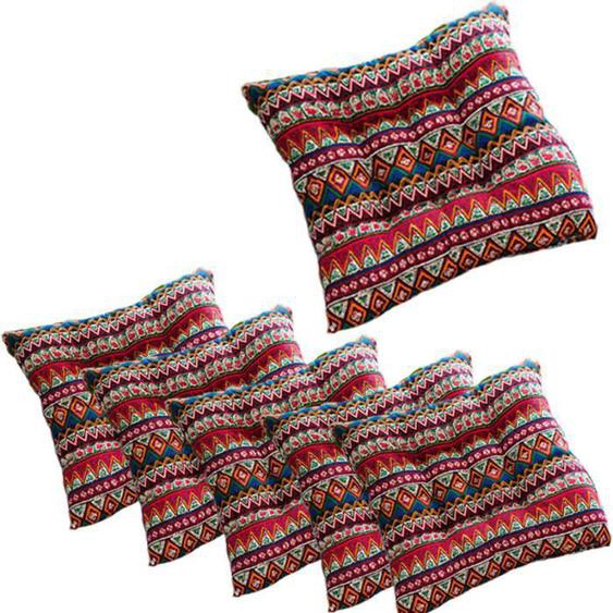 Coussin, ensemble de 6 pièces Coussin de chaise Coussin de tabouret épaissi Coussin de siège de jardin (style A)