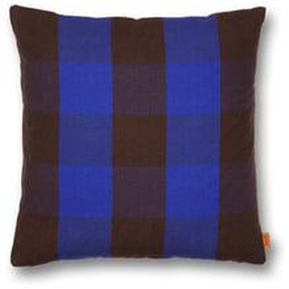 Coussin Grand - chocolate/bright blue