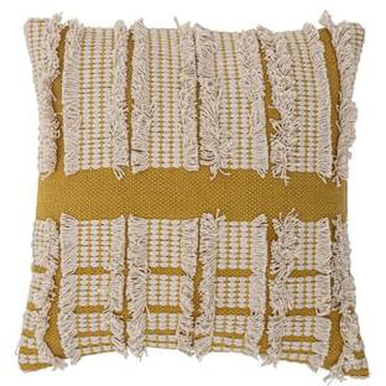 Coussin jaune en coton Cea