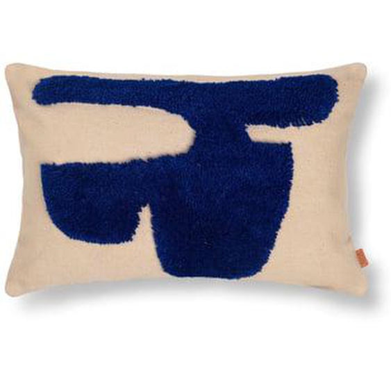 Coussin Lay rectangulaire - sand/bright blue