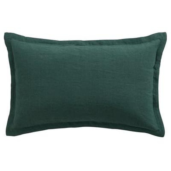 COUSSIN LIN LAVE Rectangulaire Vert Sapin