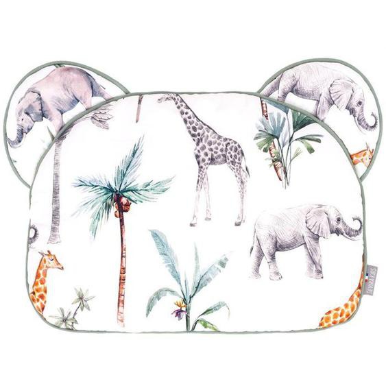 Coussin Plat Réversible Safari - Sevira Kids - Multicolore - Bébé - Blanc - 25 Cm X 35 Cm Blanc