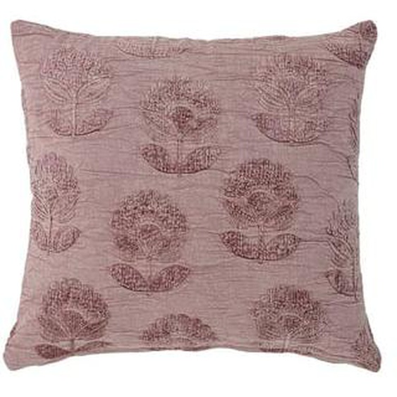 Coussin violet en coton Sofia