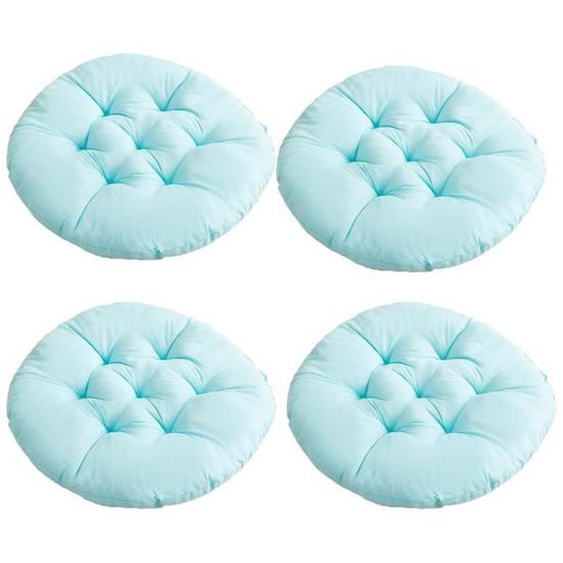 Coussins de Chaise Coussin pour Chaise Galettes de Chaise Lot de 4 Coussin de Chaise pour Patio, 40X40cm, 10