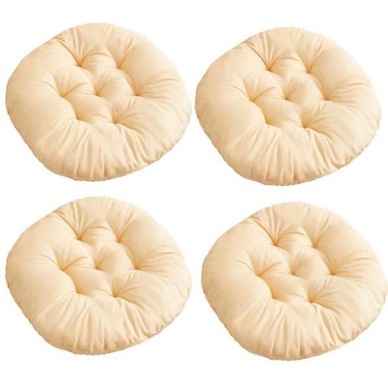 Coussins de Chaise Coussin pour Chaise Galettes de Chaise Lot de 4 Coussin de Chaise pour Patio, 40X40cm, 6