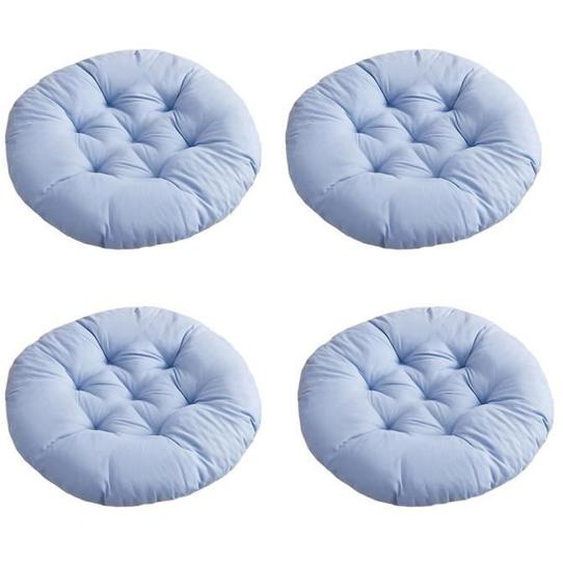 Coussins de Chaise Coussin pour Chaise Galettes de Chaise Lot de 4 Coussin de Chaise pour Patio, 40X40cm, 9