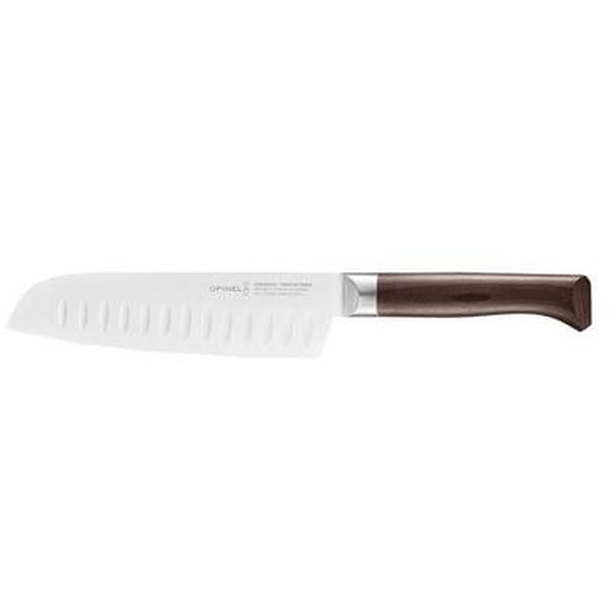 Couteau Santoku Les forgés 1890 inox & hêtre lame 17 cm