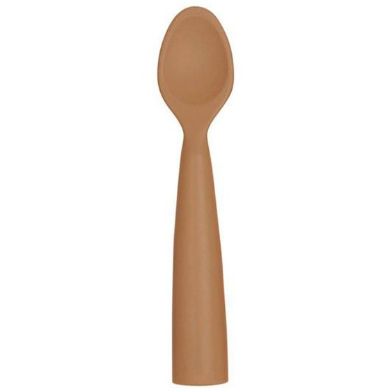 Couverts Pour Bébé En Silicone - Sevira Kids - Caramel - Dès La Naissance - Motricité Fine - Autonomie Orange