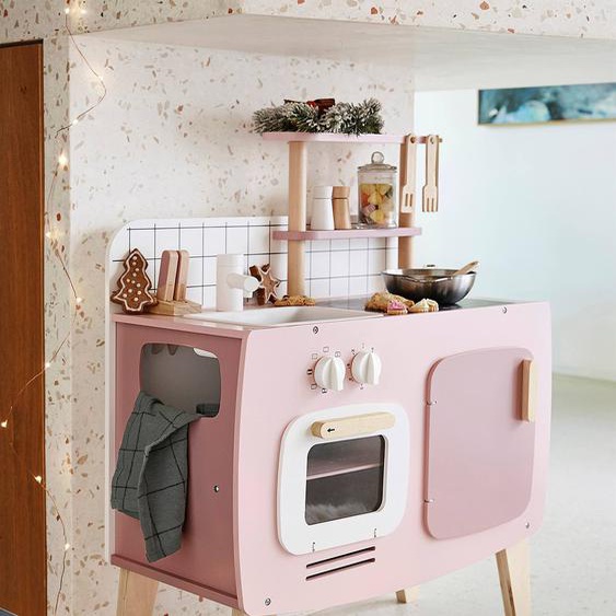 Cuisinette design en bois FSC® rose