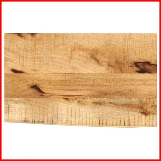 Dessus de table - CUQUE - 60x30 cm - Bois massif manguier - Bord vivant - Finition naturelle