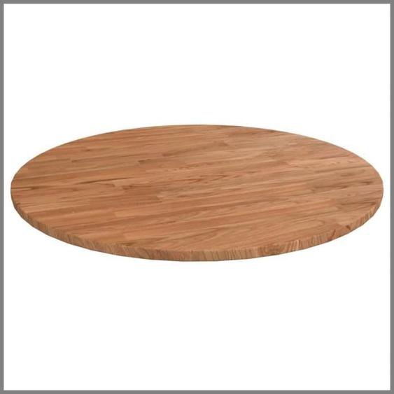 CUQUE Dessus de table rond Marron clair Ø60x1,5 cm Bois chêne traité CQ003-Expédition Rapide