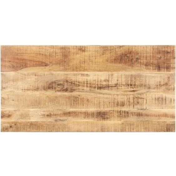 Dessus de table Bois de manguier solide 15-16 mm 100x60 cm