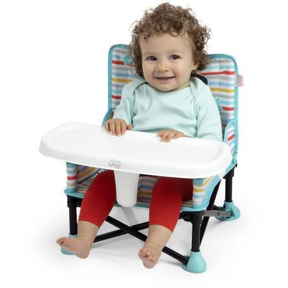 Disney Baby Chaise Dappoint Mickey Mouse, Réhausseur Pop n Sit, Intérieur, Extérieur, Pratique Et Compacte, Pliage Rapide, Bleu Blanc