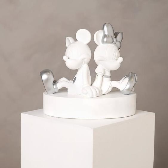 DISNEY - WHITE&SILVER - MICKEY & MINNIE - TIRELIRE - 19CM WIDDOP DI2