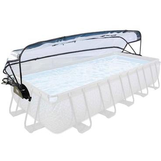 Dôme pour piscine rectangulaire transparent 540 x 250 cm