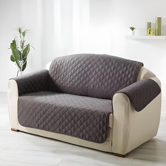 DOUCEUR dINTERIEUR Protège canapé matelassé Club 223x179 cm - Anthracite