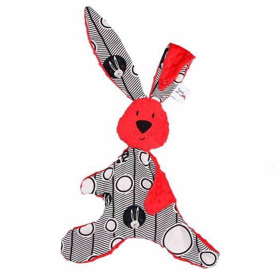 Doudou Lapin Kic Kic - Rouge - Bébé - Sevira Kids - Doudou Rouge