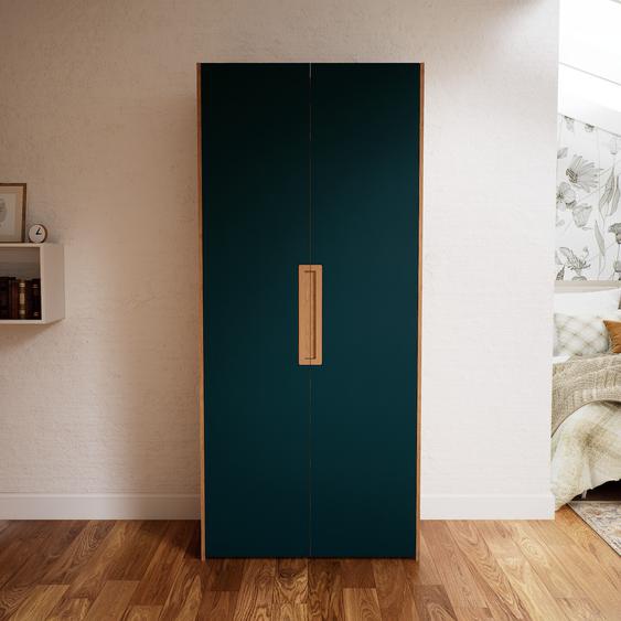 Dressing - Bleu pétrole, design, armoire penderie pour chambre ou entrée, à portes battantes - 104 x 232 x 62 cm, modulable