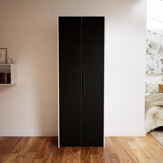 Dressing - Noir, design, armoire penderie pour chambre ou entrée, à portes battantes - 84 x 232 x 62 cm, modulable