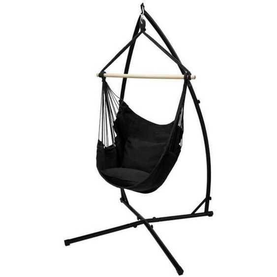 ECD Germany Chaise suspendue avec cadre 210 cm