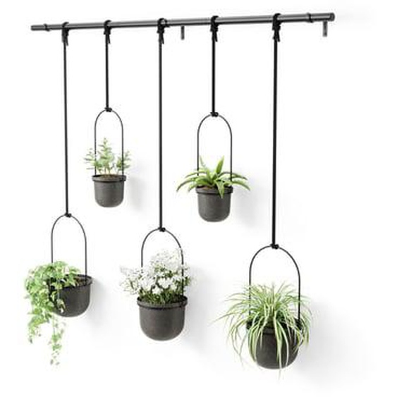 Ensemble de 5 pots de fleurs suspendus