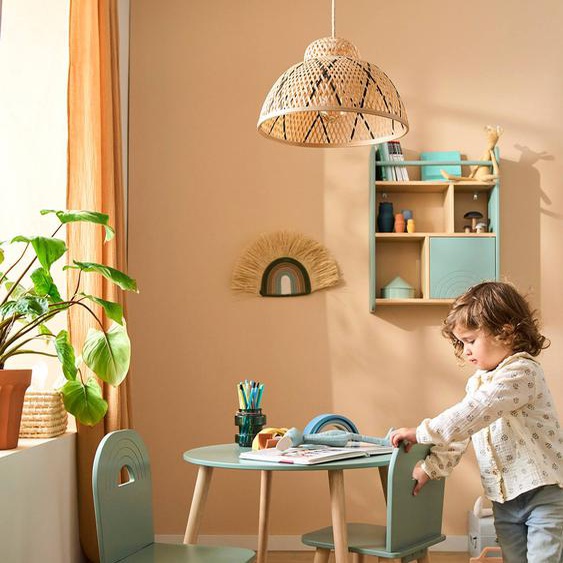 Ensemble de chaises et table en bois ligne ARC-EN-CIEL vert sauge