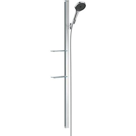 Ensemble de douche 130 3jet avec barre de douche 150 cm et porte-savon chromé Hansgrohe Rainfinity