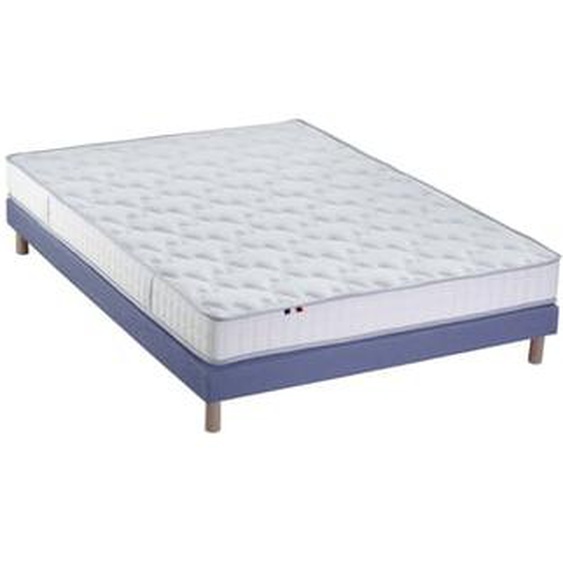 Ensemble matelas 100% latex 3 zones PURE avec sommier - confort français