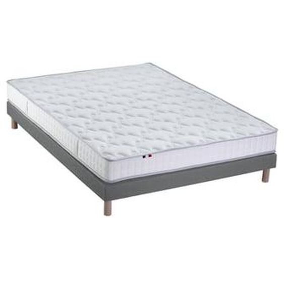 Ensemble matelas 100% latex 3 zones PURE avec sommier - confort français