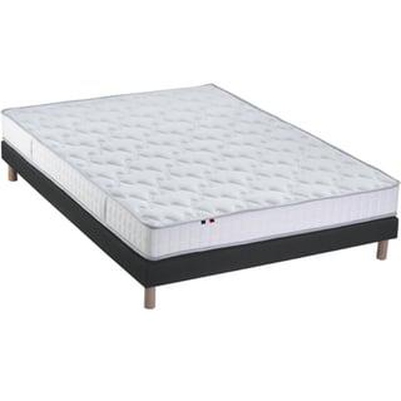 Ensemble matelas 100% latex 3 zones PURE avec sommier - confort français