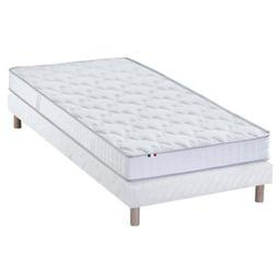 Ensemble matelas 100% latex 3 zones PURE avec sommier - confort français