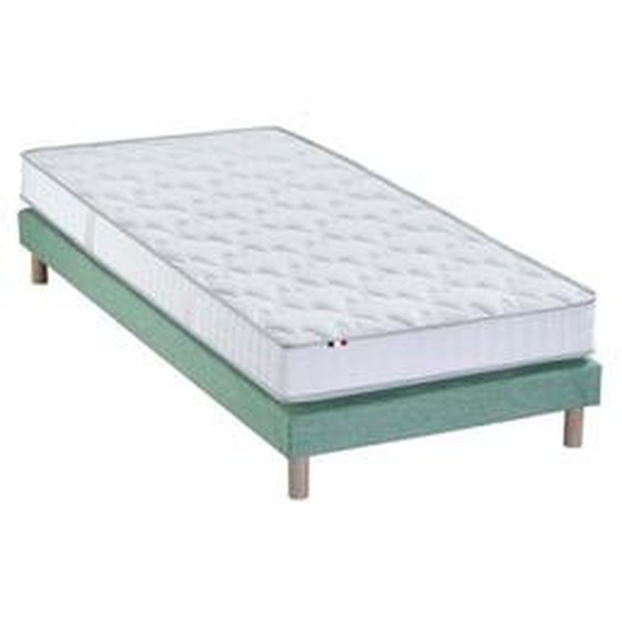 Ensemble matelas 100% latex 3 zones PURE avec sommier - confort français