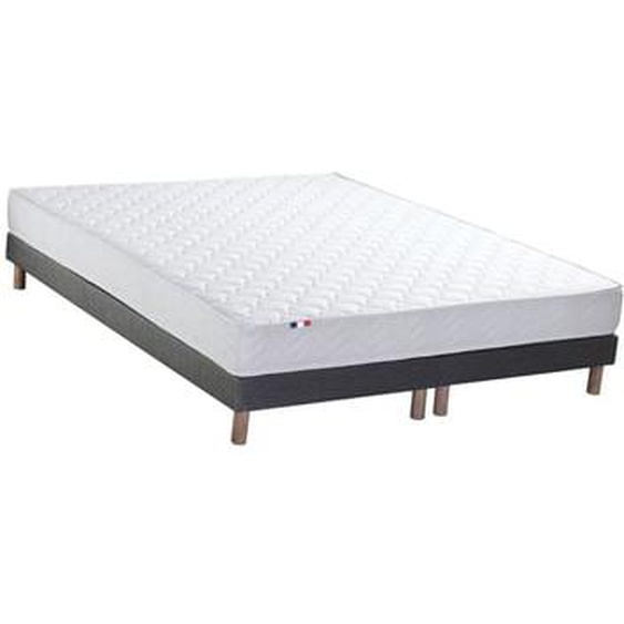 Ensemble Matelas accueil Latex 3 zones INITIAL - Bi Confort Mousse & Latex + Sommier - Made in France