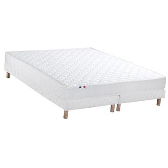 Ensemble Matelas accueil Latex 3 zones INITIAL - Bi Confort Mousse & Latex + Sommier - Made in France