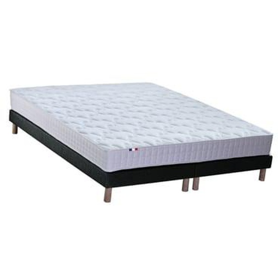 Ensemble matelas mémoire de forme MAM AZUR avec sommier - confort français