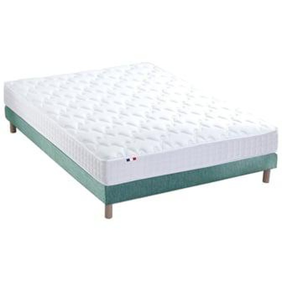 Ensemble matelas mémoire de forme MAM AZUR avec sommier - confort français